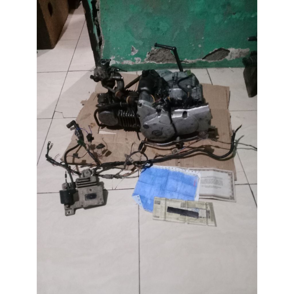 mesin karisma 125 set pengapian karbu (bahan)