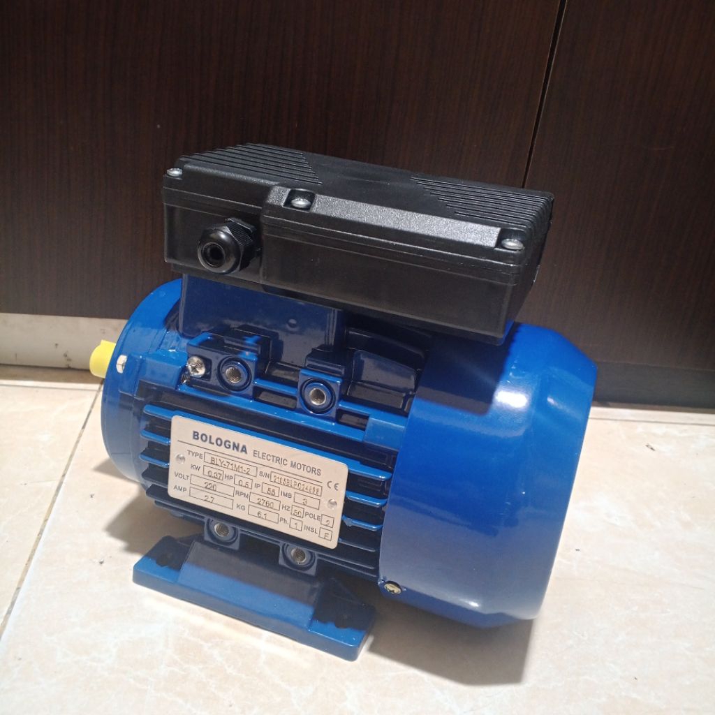 BOLOGNA Electric Motor BLY-71 M1-2 0.37KW/0.5Hp 220Volt