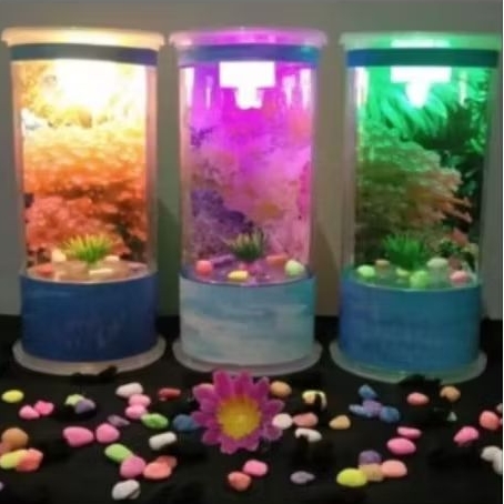 (COD)aquarium akrilik besar.untuk ikan cupang.guppy.moly dll