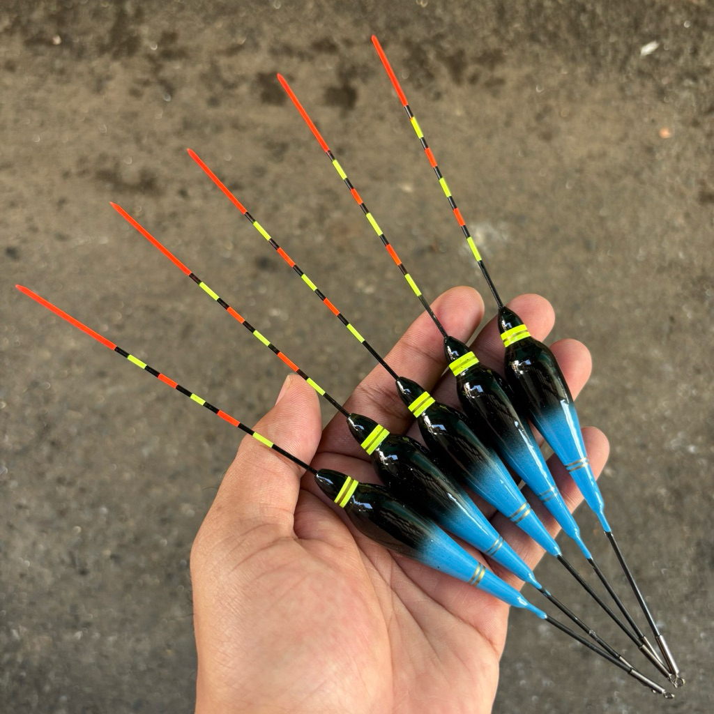 Pelampung Anti Badai Fiber Isi 1 3 5pcs 25CM Premium 7A | Pelampung Pancing Ikan Grosir | Kambangan