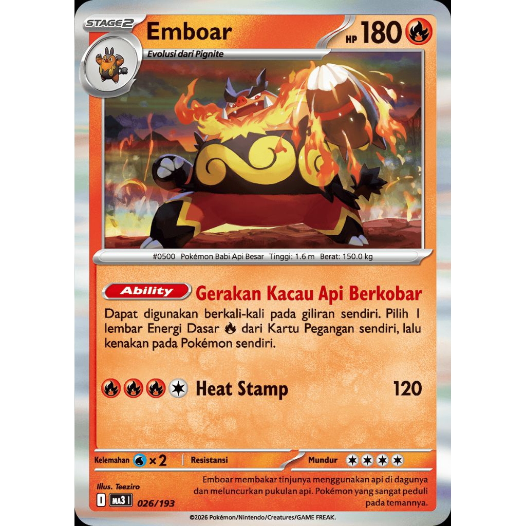 Emboar MA3 026/193 HOLO ID