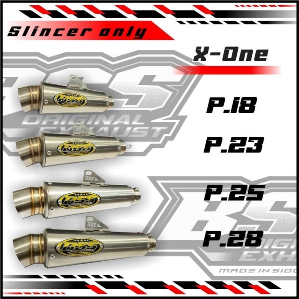 Knalpot BSS X-One Silincer Only Original BSS