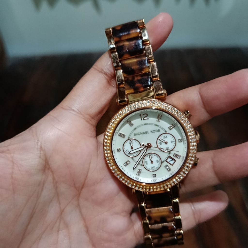 Preloved Jam Tangan EMKA(MK) Parker Rosegold Mix Torto
