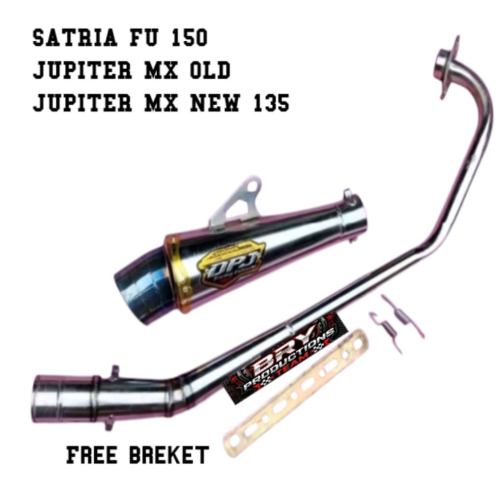 knalpot racing DPJ blue buat motor Satria Fu 150 Jupiter mx old Jupiter mx new 135