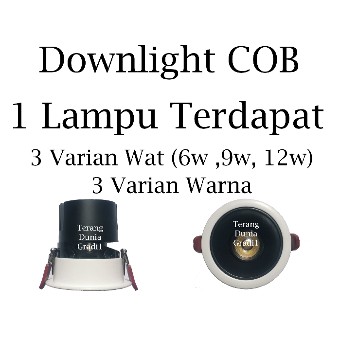 Downlight COB 6w Downlight COB 9w Downlight COB 12w Downlight Spotlight 6w Donwlight Spotlight 9w Do