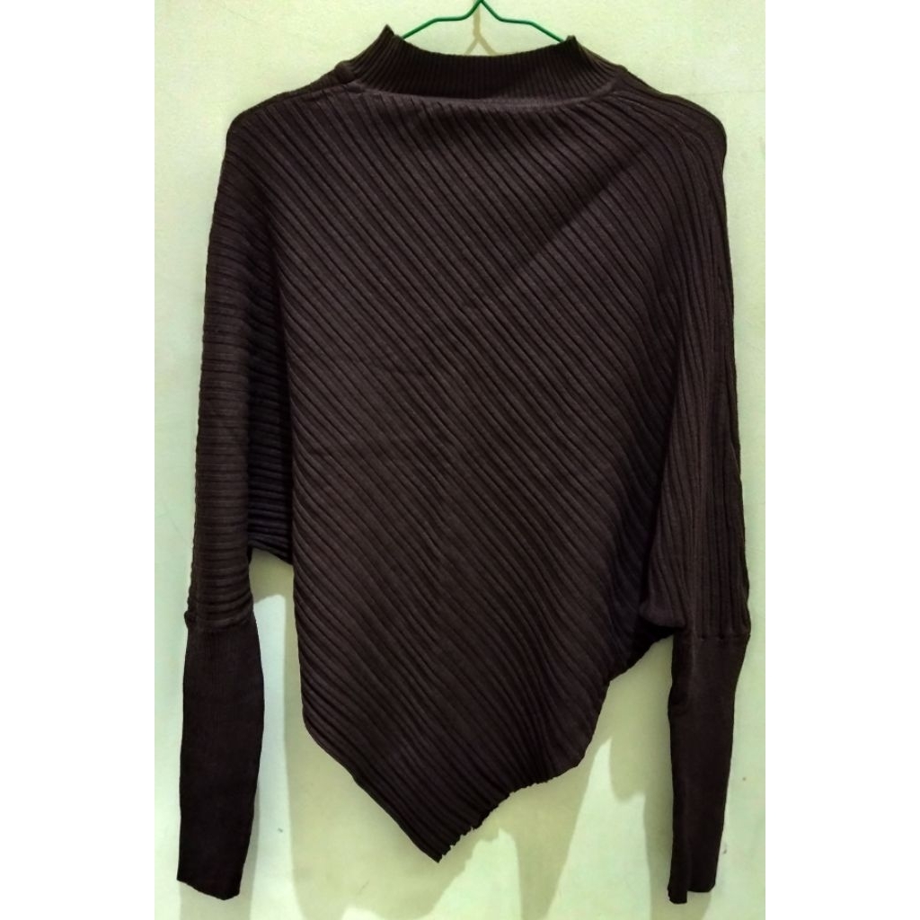 rajut Batwing garis premium