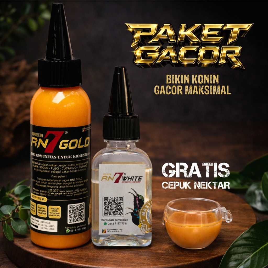 RN7 GOLD DAN RN7 WHITE MINI TETES PAKET GACOR UNTUK BURUNG KONIN SOGON PLECI CUCAK IJO CUNGKO MAKIN 