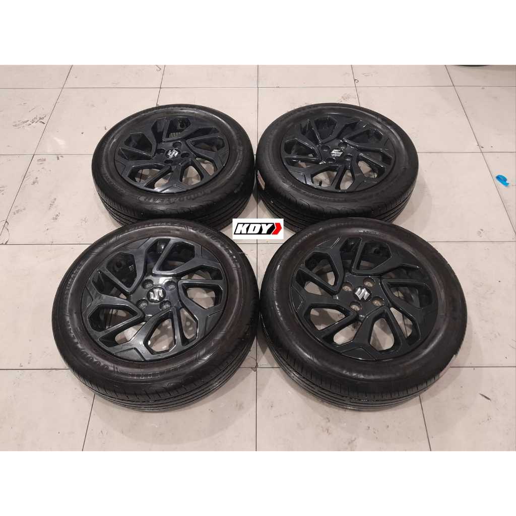 Velg Mobil OEM Copotan Suzuku FRONX Ring 16x6 Holo 4x100 + GY 195 60 R16 Buat Baleno Vios IGNIS