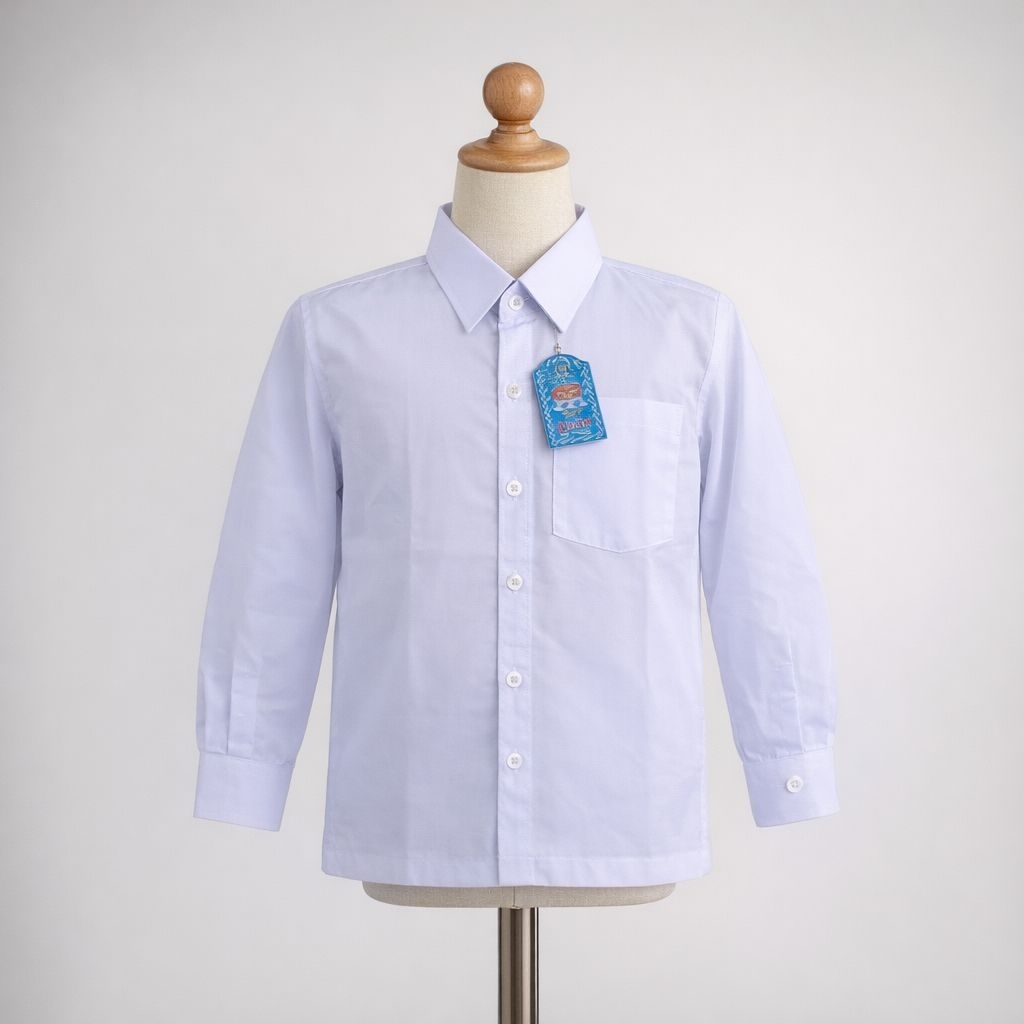 Pusat Seragam| SERAGAM SEKOLAH MEREK LUMAYAN HEM PUTIH PANJANG SERAGAM PUTIH LENGAN PANJANG