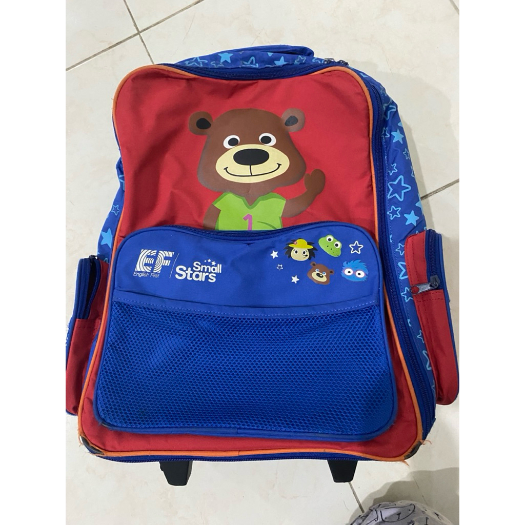 preloved trolley bag EF tas dorong roda bekas tas anak sekolah