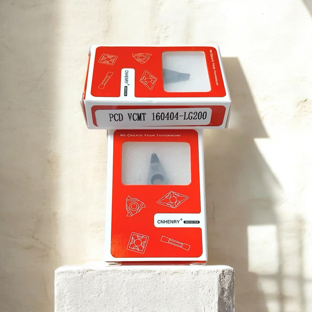 insert bubut kinclong almunium VCMT 1604 CNHENRY mata pisau bubut pcd kinclong vcmt16 vcgw16 radius 