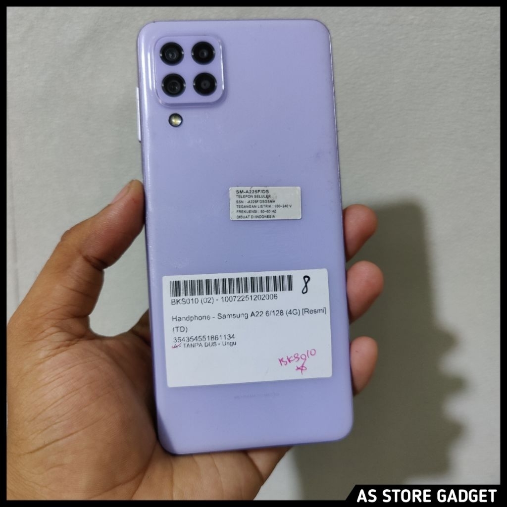 Samsung Galaxy A22 6/128 Second Handphone
