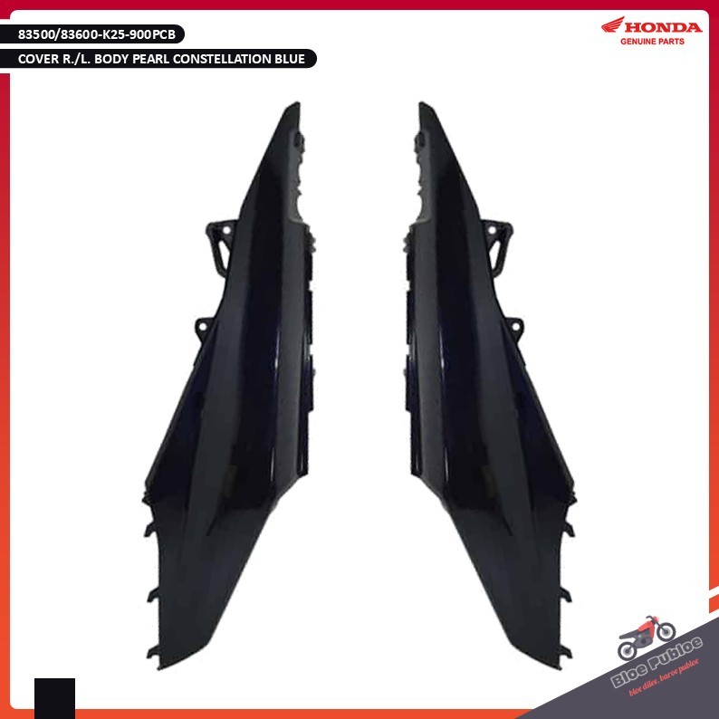 Cover Body Biru Mutiara Honda BeAT FI/83500K25900PCB-83600K25900PCB/COVER R. BODY PEARL CONSTELLATIO