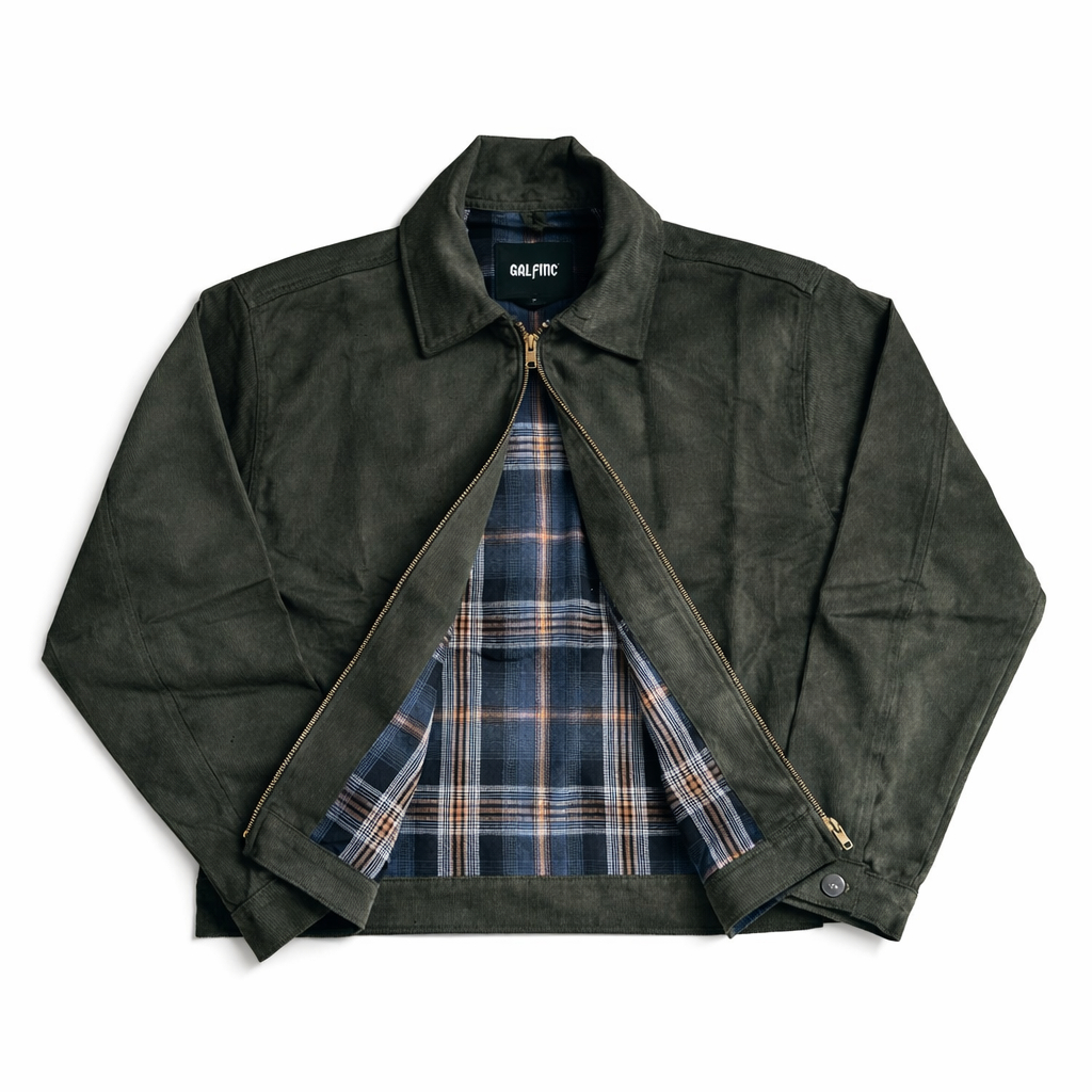 GALFINC JAKET CORDUROY FLANEL EAZY ARMY