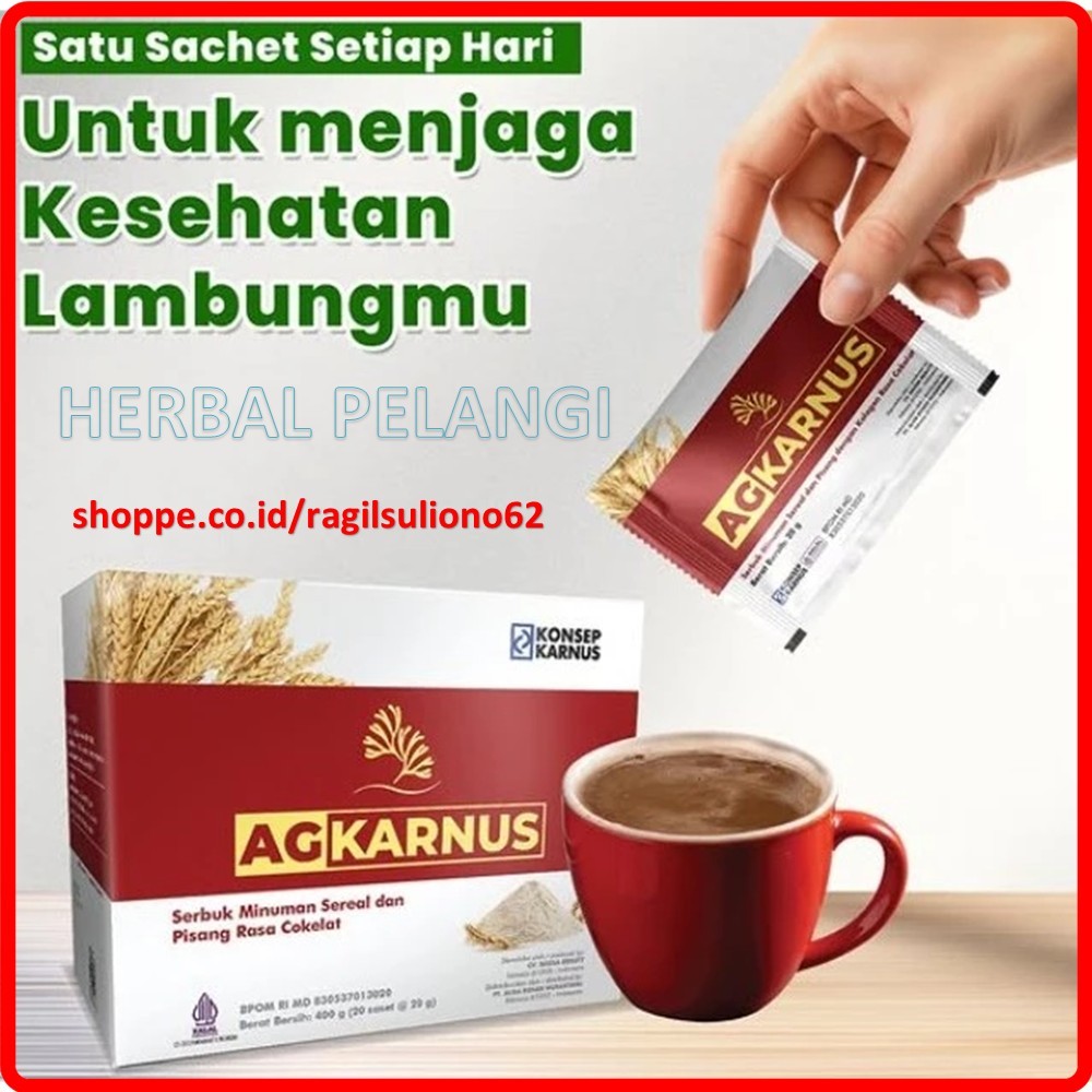 AG KARNUS Nutrisi Pendamping Diabetes AG Cereal Alga Gold Cereal Original Herbal Lambung Kronis,