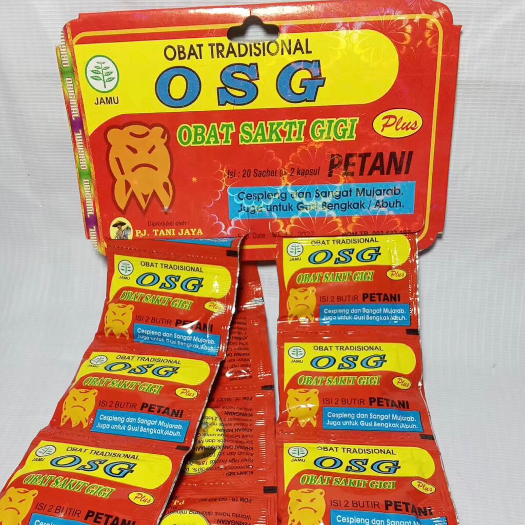 OSG + Kapsul Sakit Gigi Cap Petani Bosku