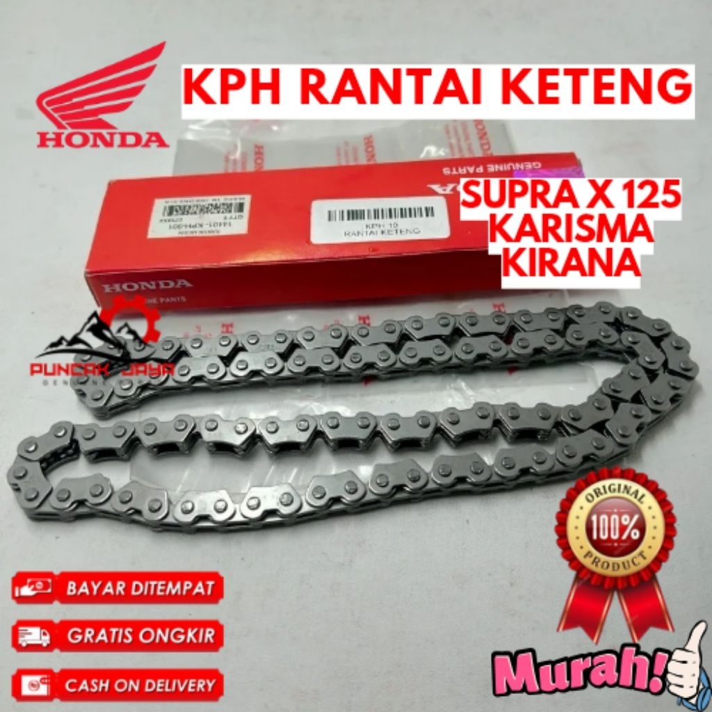 RANTAI KETENG ORIGINAL HONDA KODE KPH, RANTAI KETENG SUPRA X 125, RANTAI KETENG KARISMA, RANTAI KETE