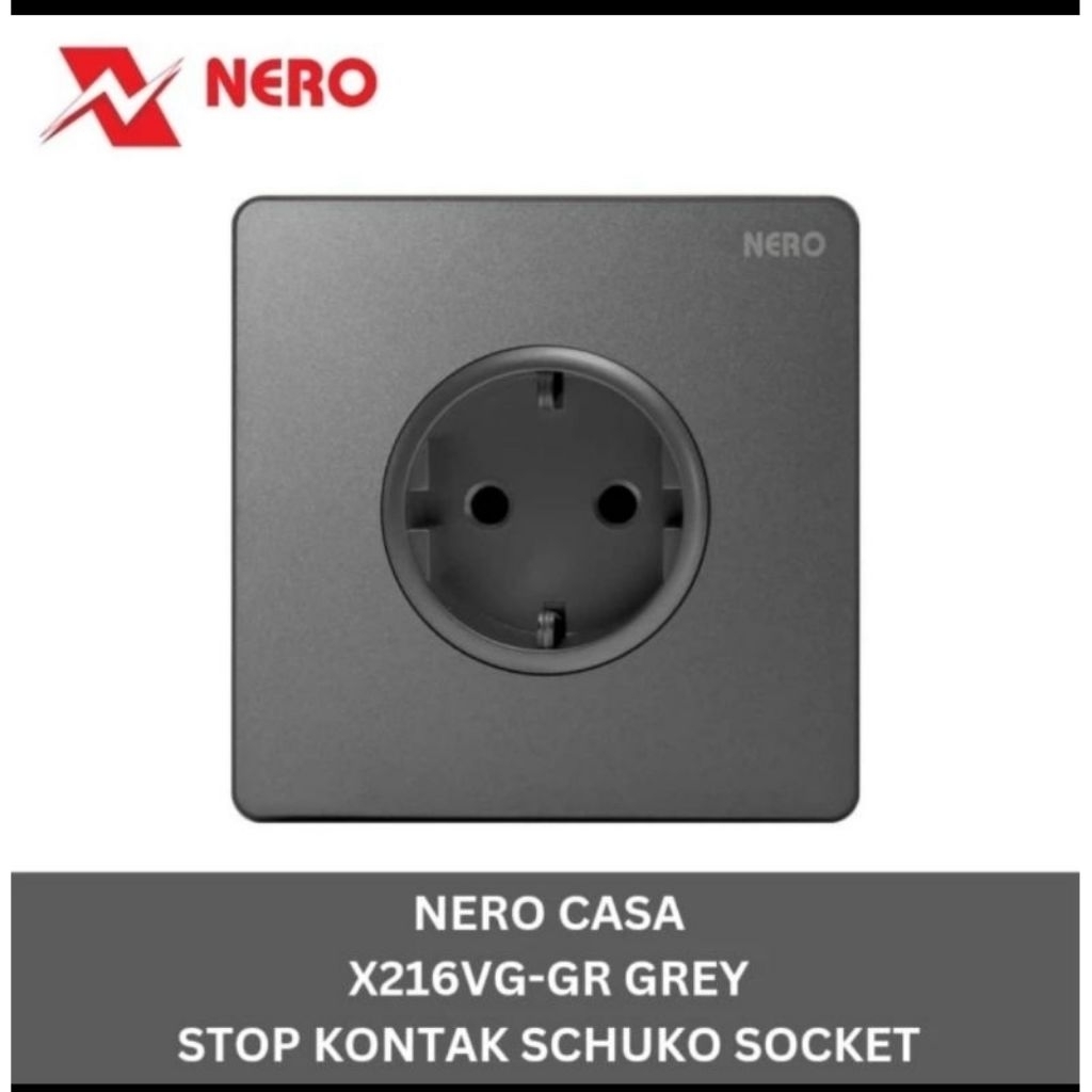 NERO X216VG-GR STOP KONTAK SOCKET