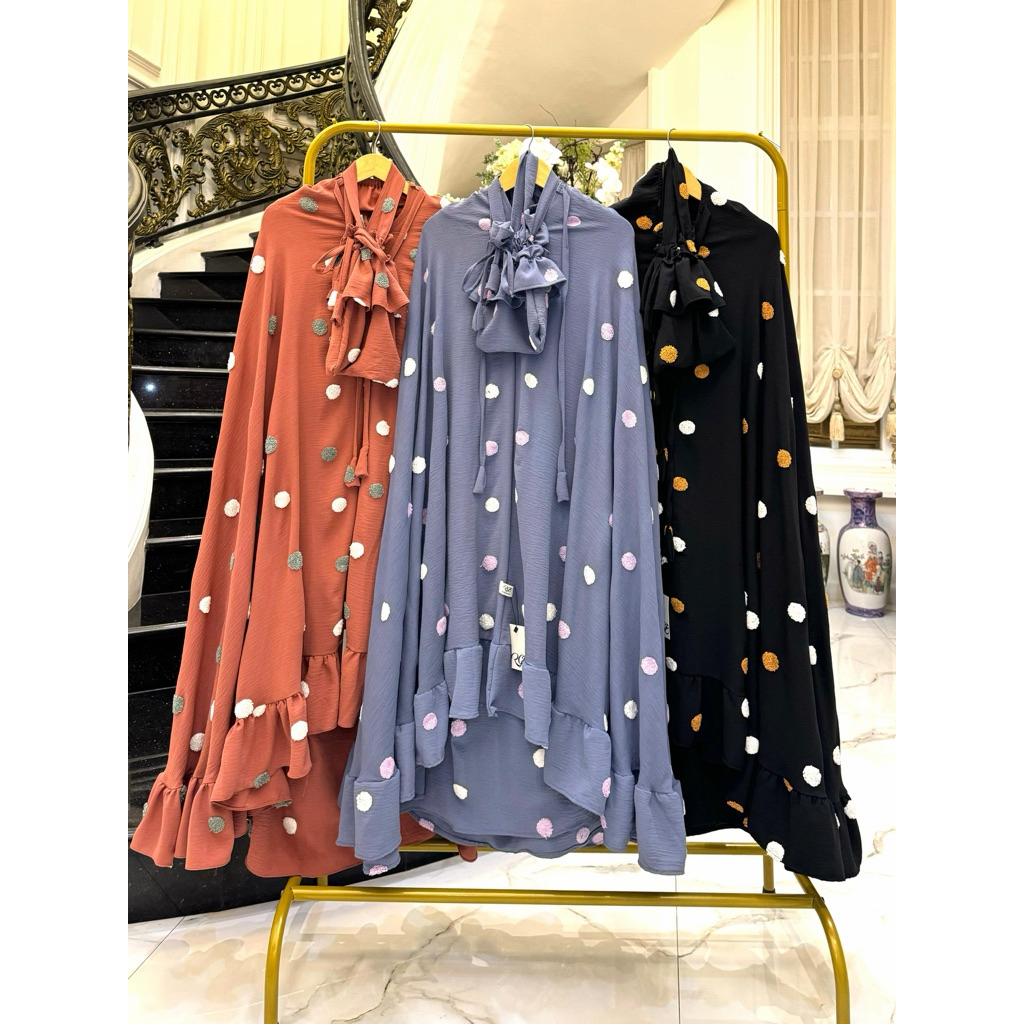 RGB Mukena Ubur Ubur RANDOM WARNA Rgb Original