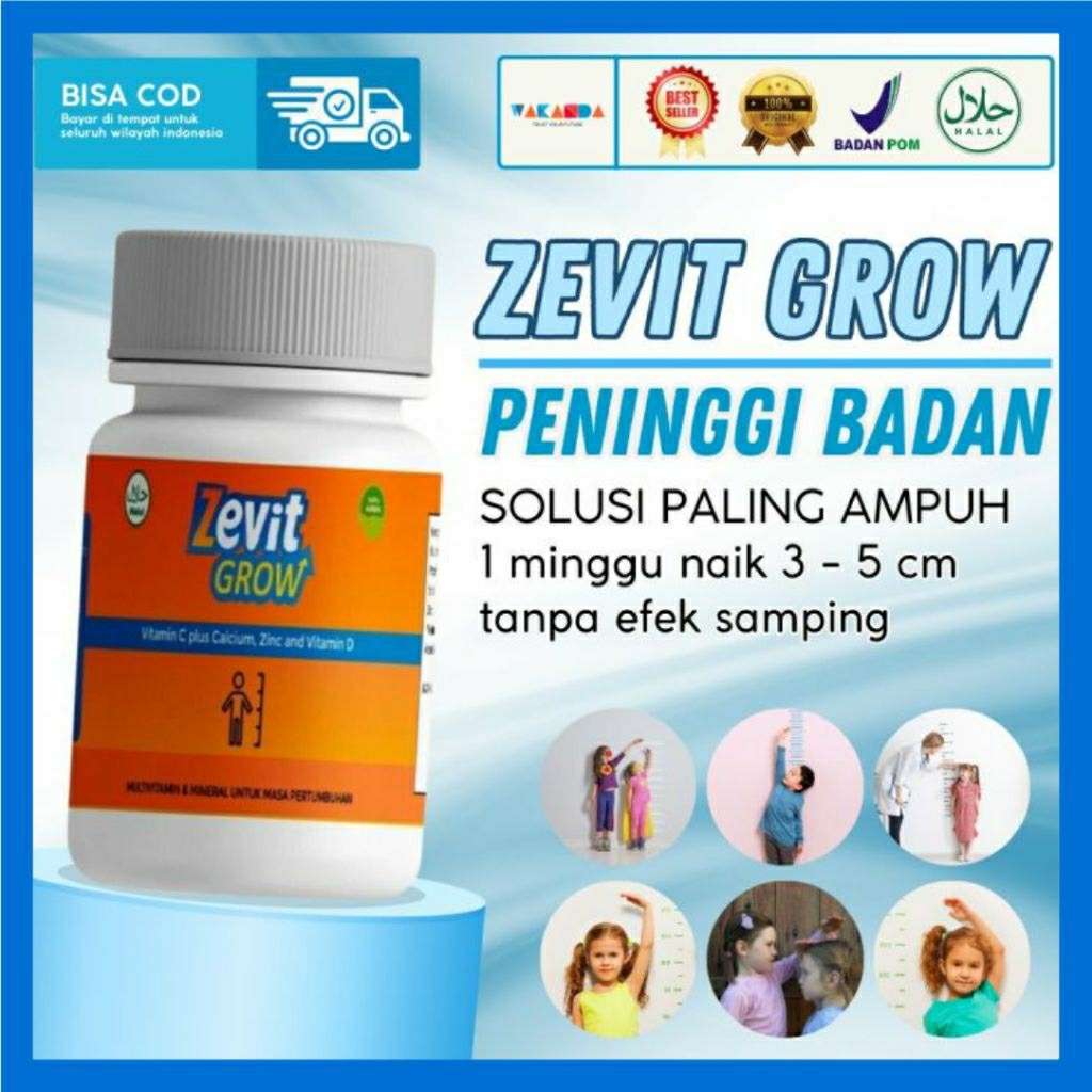 ZEVIT GROW ORIGINAL - PENINGGI BADAN AMPUH TERBUKTI