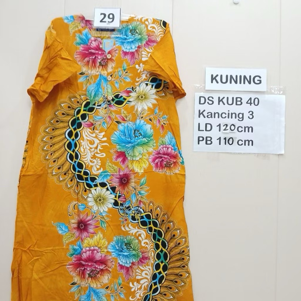 COD | DS KUB 36 Daster batik Kencana ungu asli Label Biru  BUSUI