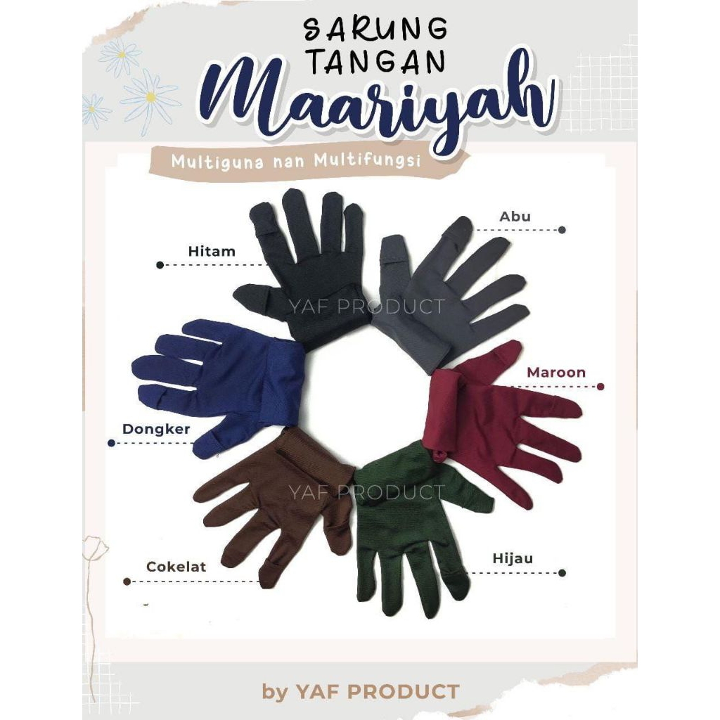 SARUNG TANGAN MULTIFUNGSI | BUKA TUTUP JARI "YAF Product"