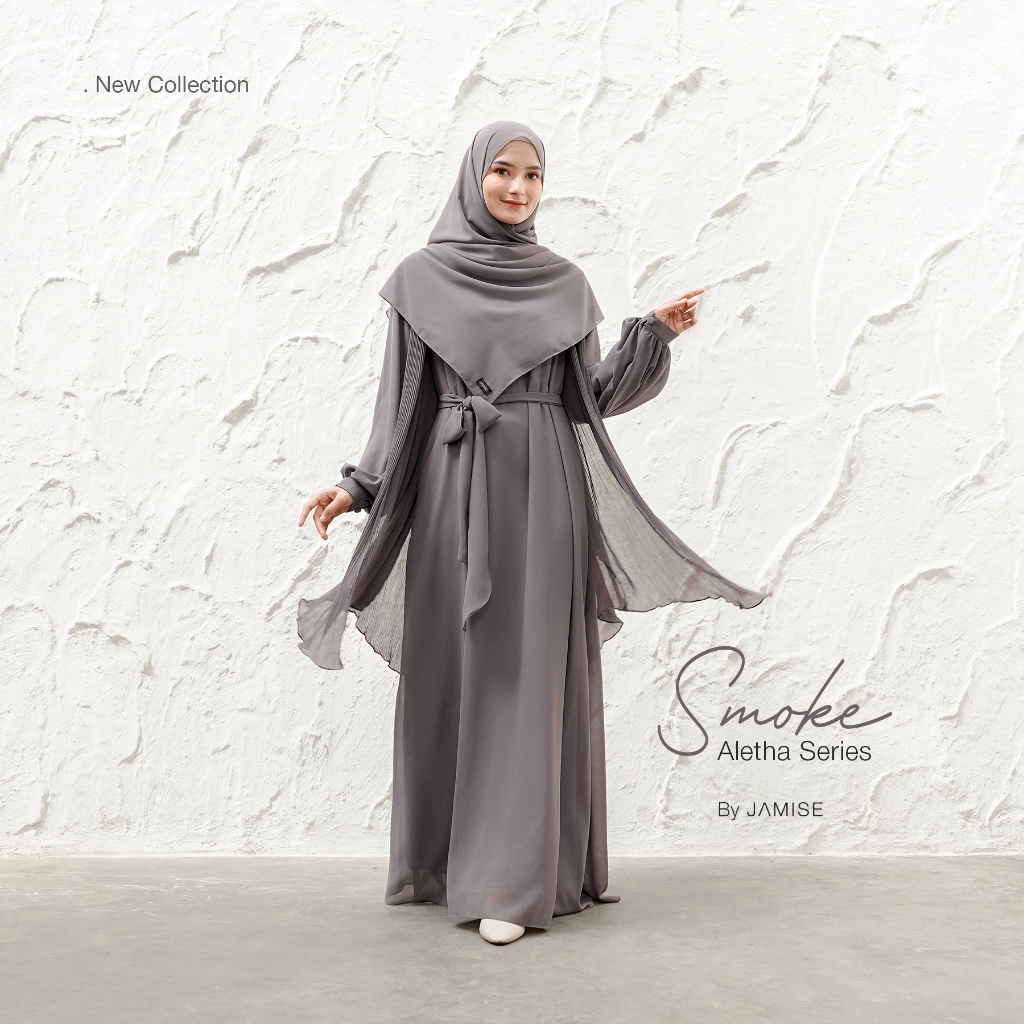 GRADE B Jamise Syari Official | Aletha Series Smoke