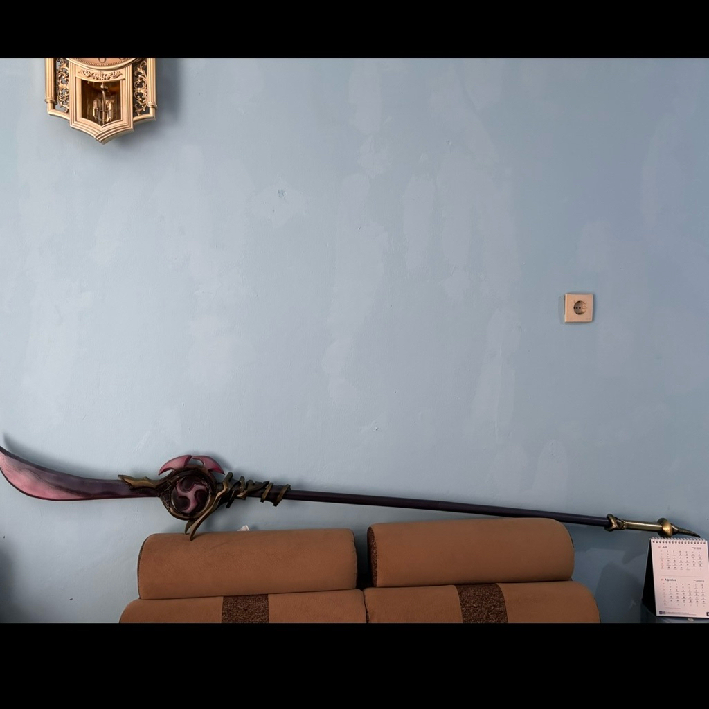 WTS weapon t0mbak Raiden Shogun (engulfing lightning) HQ - properti cosplay genshin impact