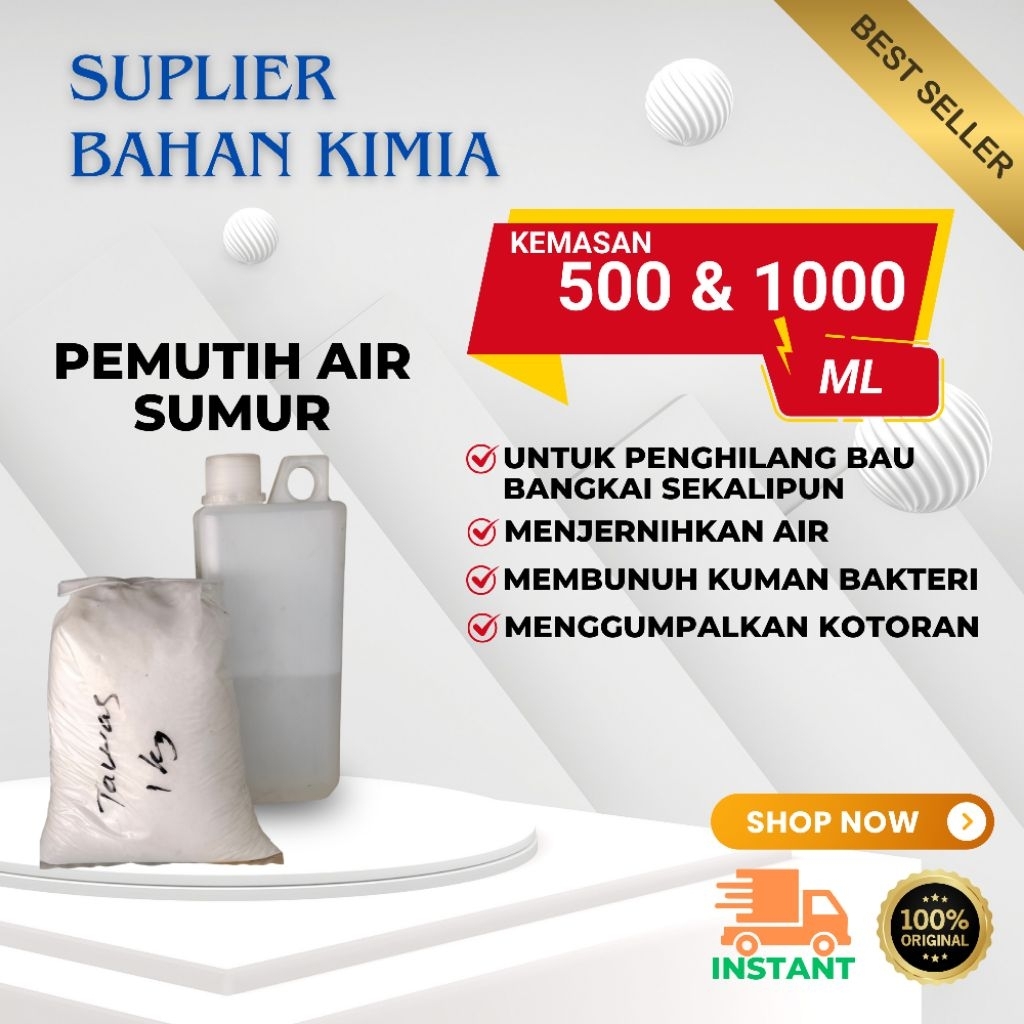 Pemutih Air Sumur | Penjernih Air Sumur Kuning & Keruh | Penghilang Bau Air Sumur | Penjernih Air Ru