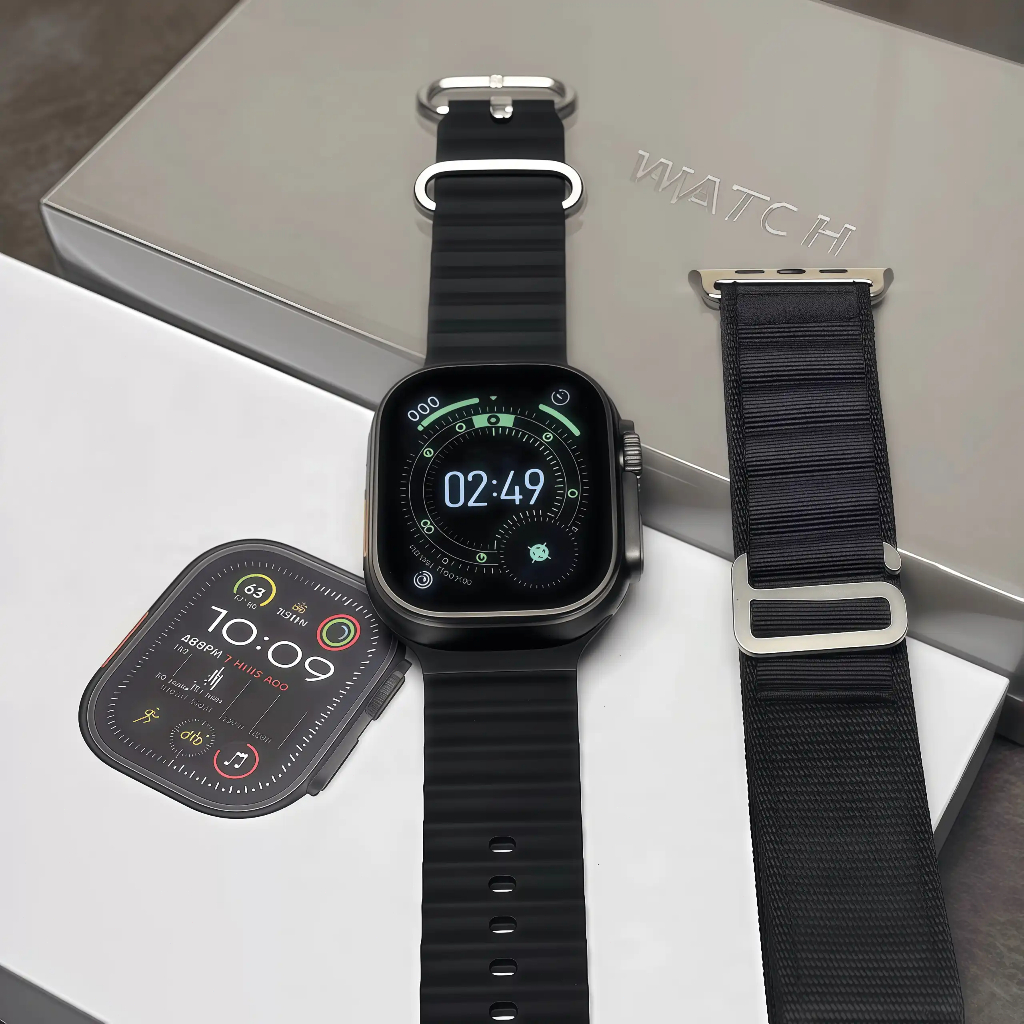 [Baru ORI] Apple Watch Ultra 3 49mm AMOLED Layar sentuh definisi tinggi Bluetooth call GPS NFC Smart