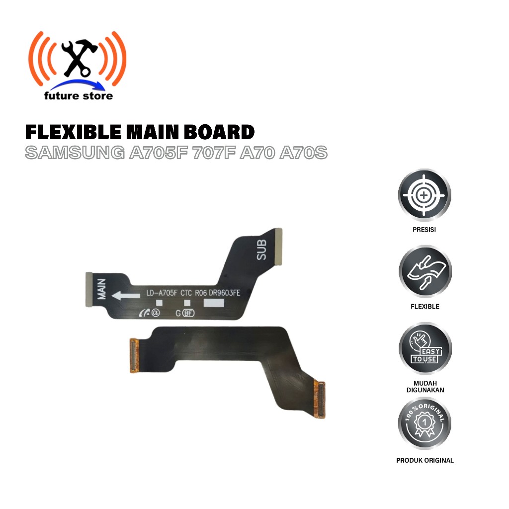 FLEXIBLE BOARD UNTUK SAMSUNG A705F 707F A70 A70S - MAIN BOARD - SPAREPART HP