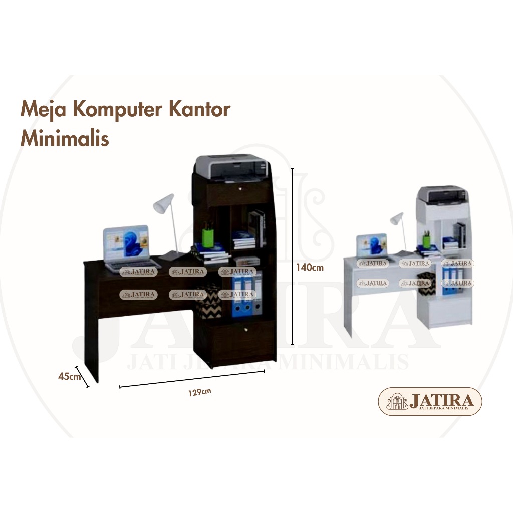 Meja Kantor Rak | Meja Komputer Kantor Rak Murah Palembang