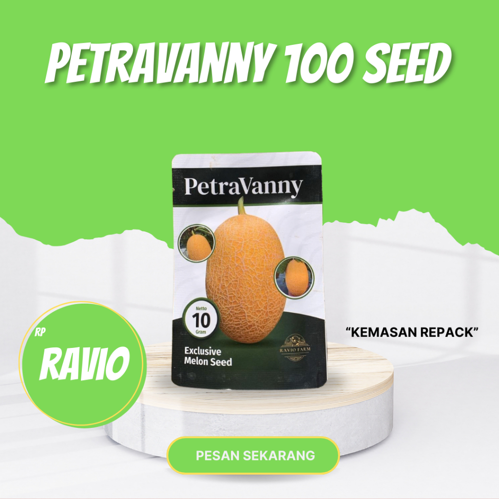Benih melon Petravanny 100 seed Ravio seed