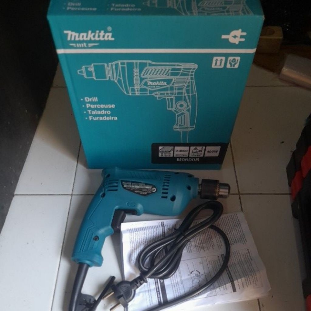 Bor Listrik Bor Tangan Makita M0600B Pengganti Maktec Co