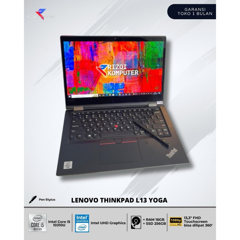 LENOVO THINKPAD L13 Yoga Intel Core i5-10310U Ram 16GB SSD 256GB all
