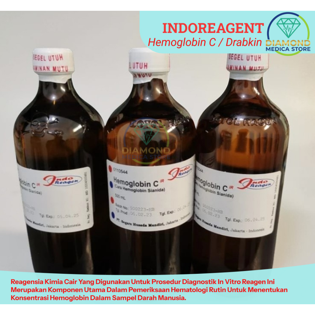 INDO REAGEN LARUTAN HEMOGLOBIN C | DRABKIN C 500 ml