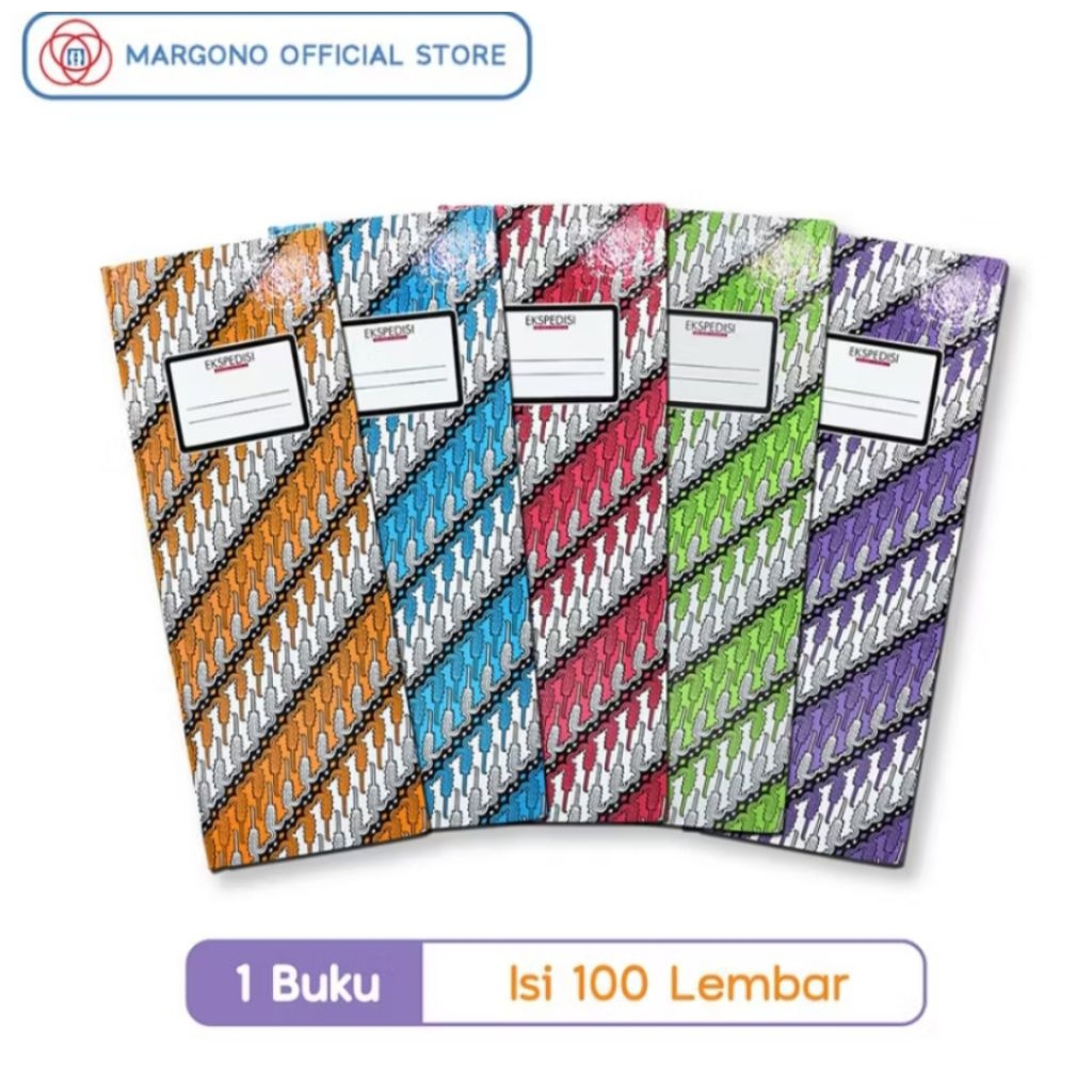 satu paket isi 10 buku folio panjang/buku ekspedisi batik
