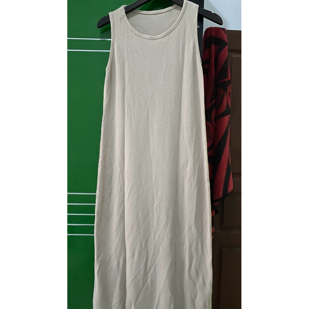 Preloved kutung gamis polos warna cream bydillah