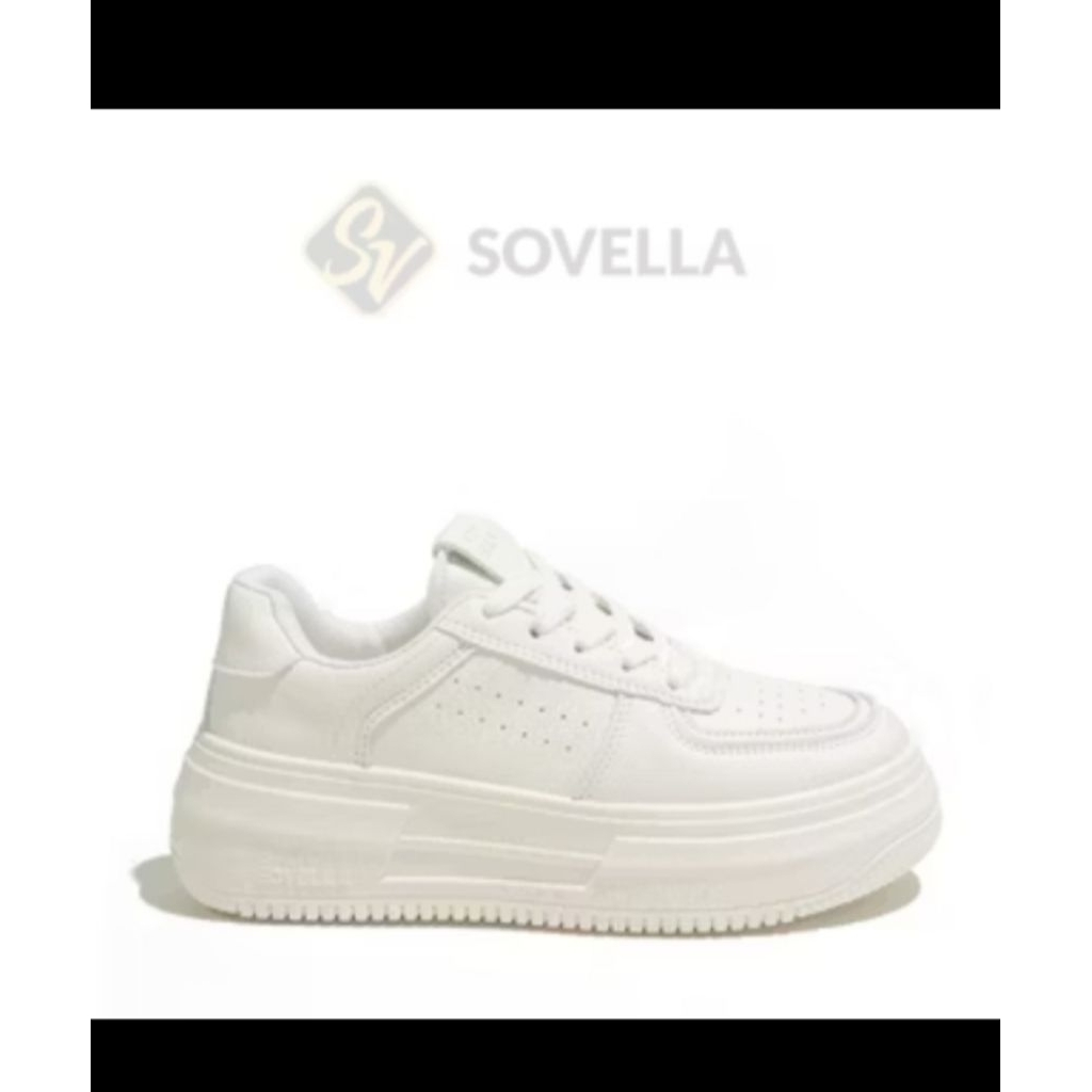 sepatu wanita sneakers putih merk sovella