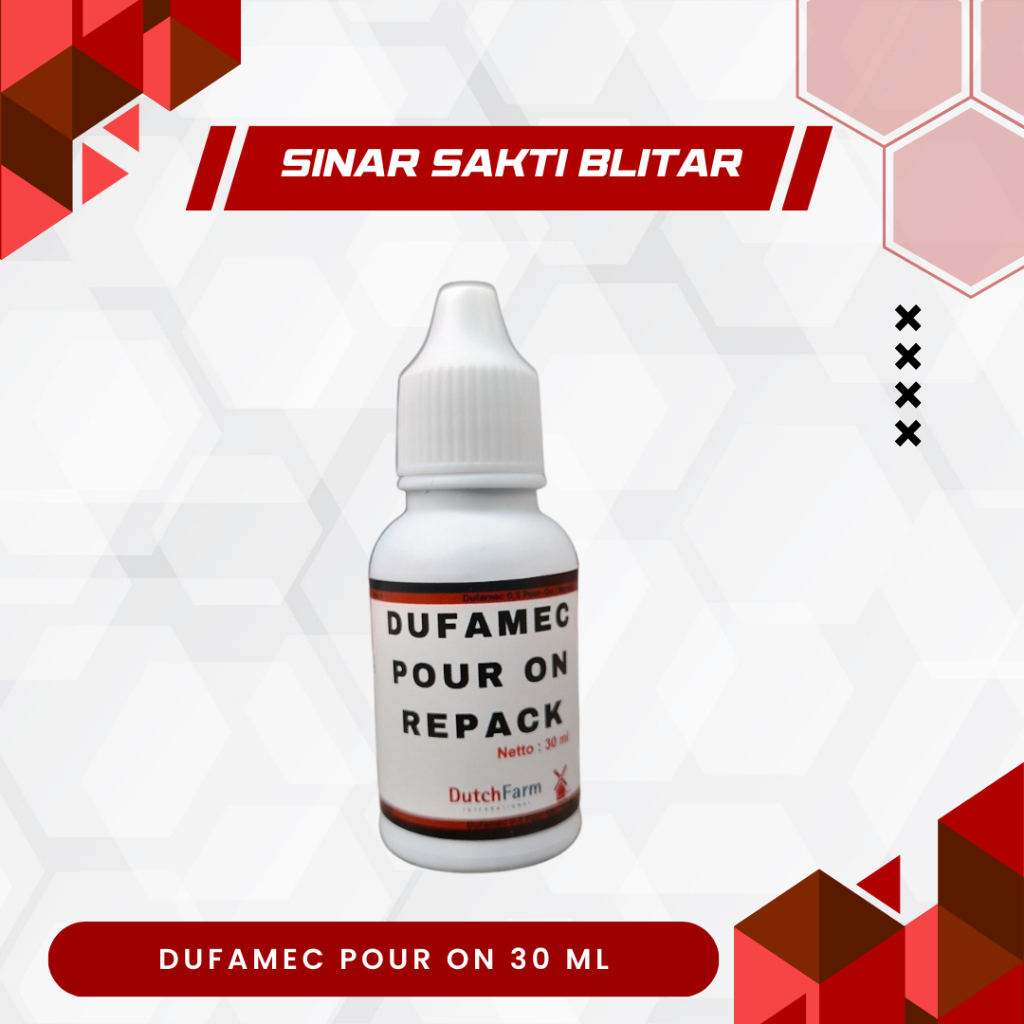 DUFAMEC POUR ON 30ml - Anti Parasit dan Anti Cacing Untuk Ternak