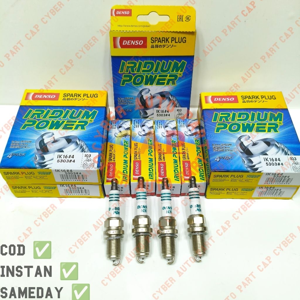 Busi Iridium Power IK16 Denso 1Pc Toyota Avanza VVTI / Daihatsu Xenia VVTI 2006-2011 Original