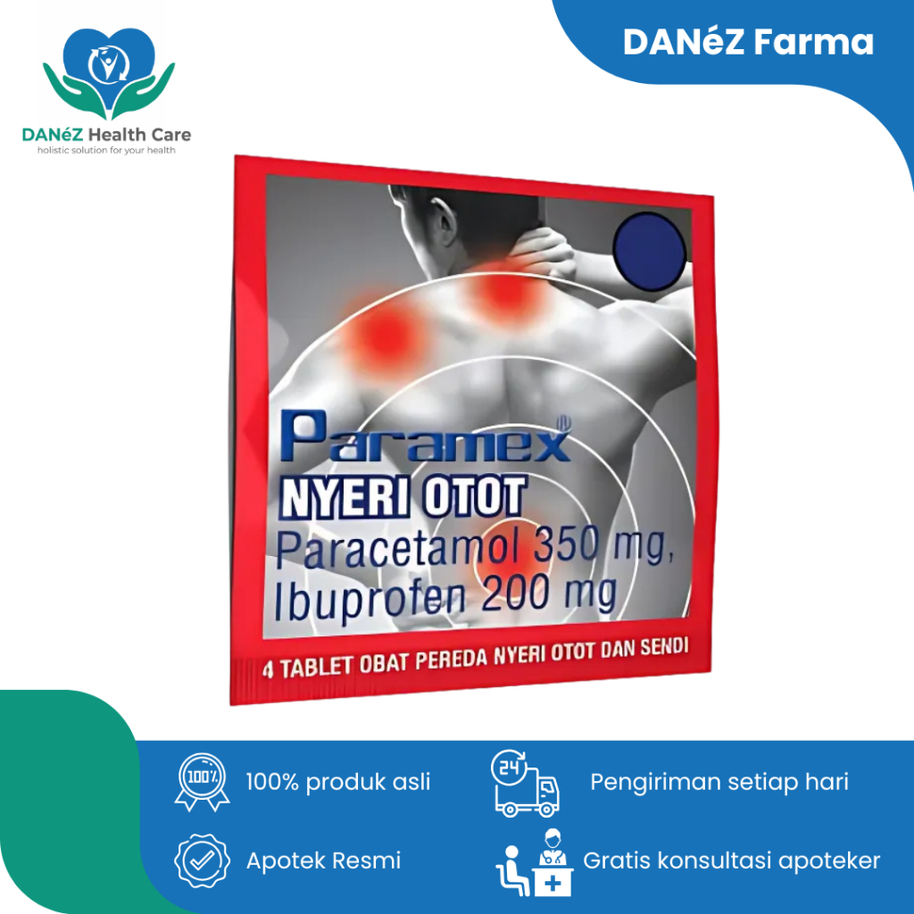 PARAMEX NYERI OTOT ISI 4 TABLET / paramex nyeri otot