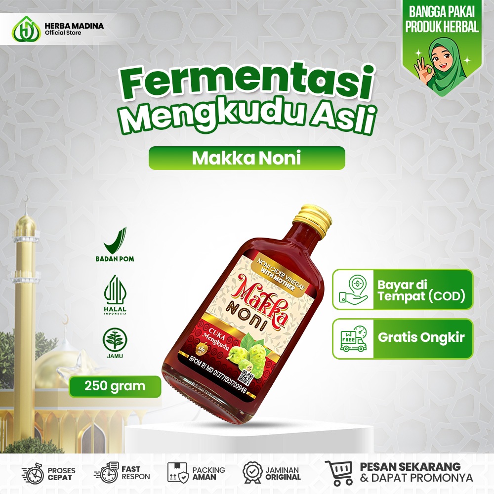 Herba Madina | MAKKANONI FERMENTASI MENGKUDU - Minuman Kesehatan Dan Kecantikan | Sari Buah Mengkudu