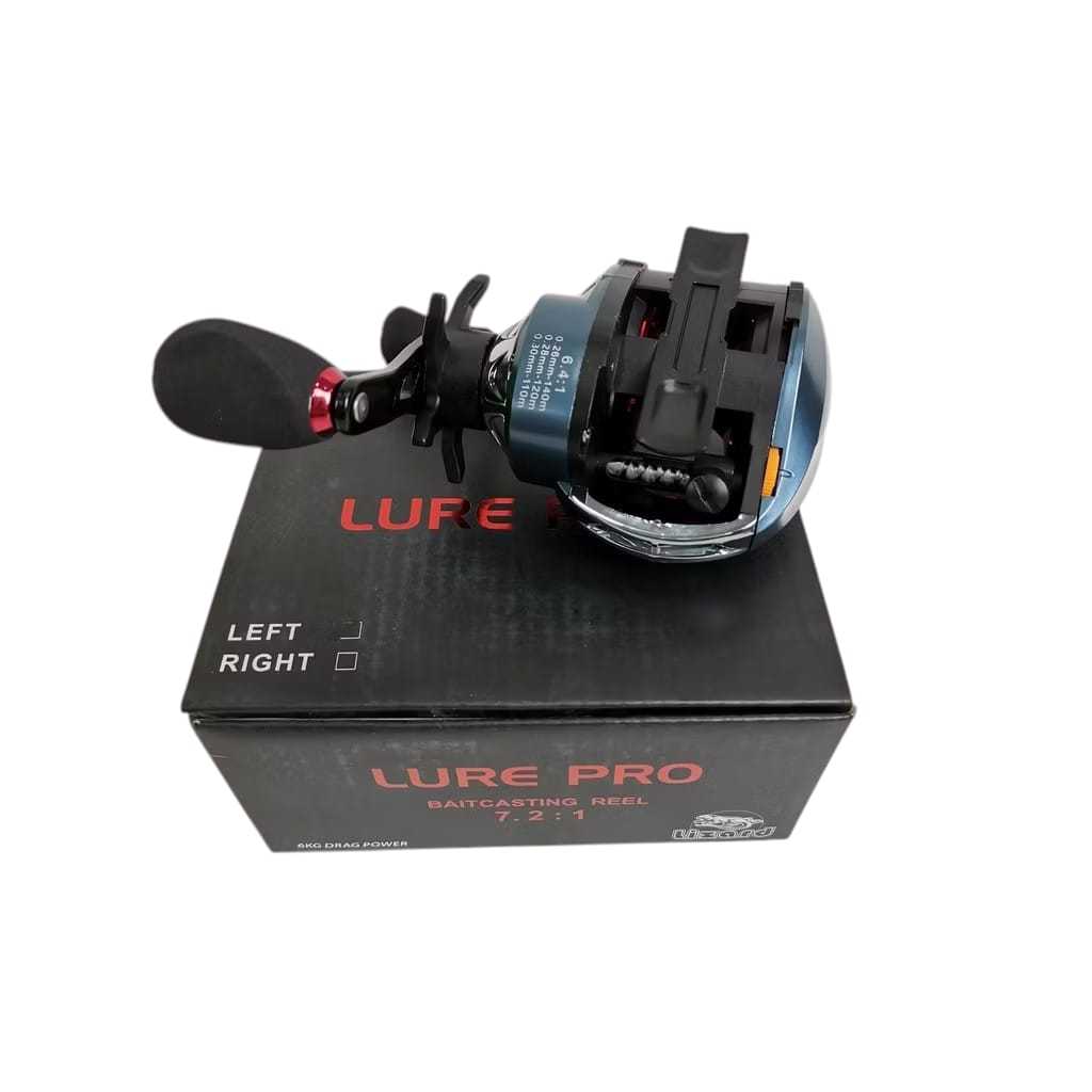 Reel Lizard Lure pro BC baitcasting gear ratio 7.2:1 gulungan pancing