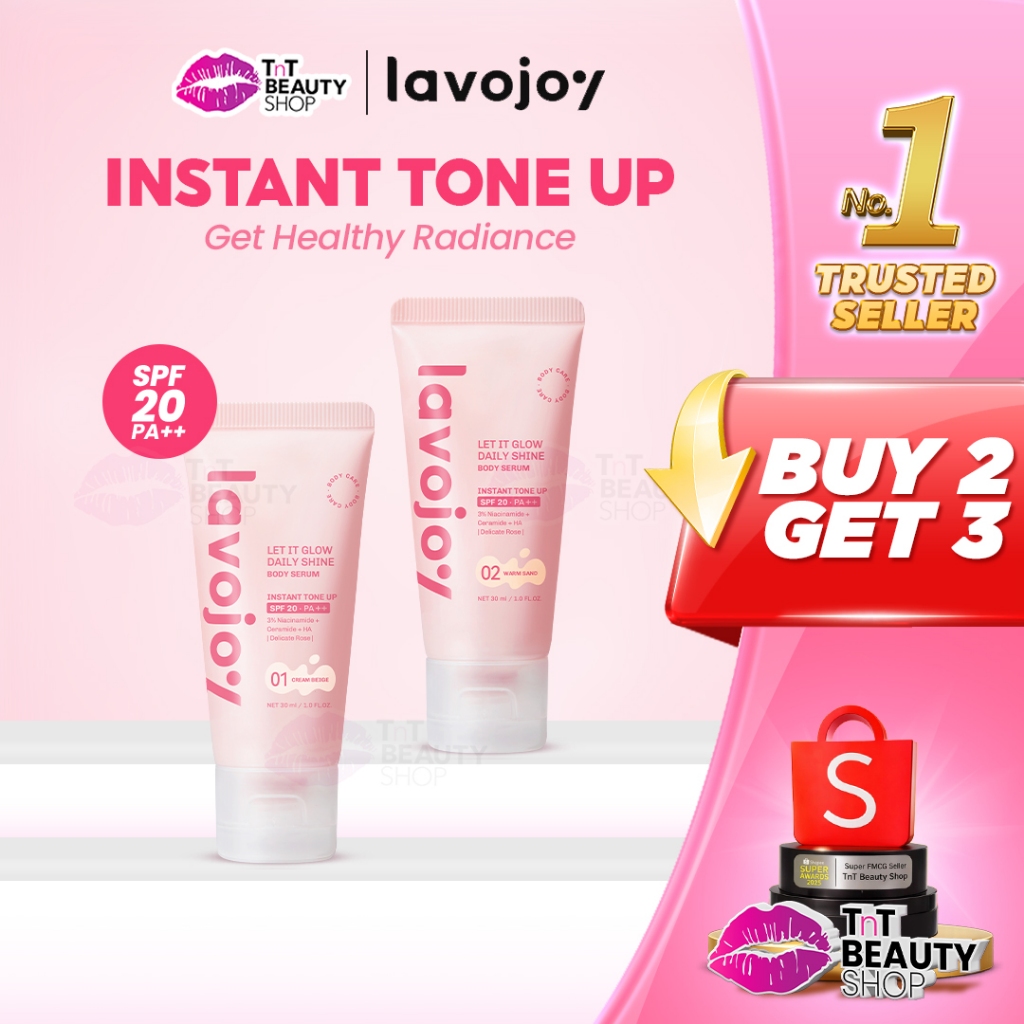 {BUNDLING} LAVOJOY Let It Glow Body Serum Skin Brightening & Body Serum Instant Tone Up SPF 20 PA++ 
