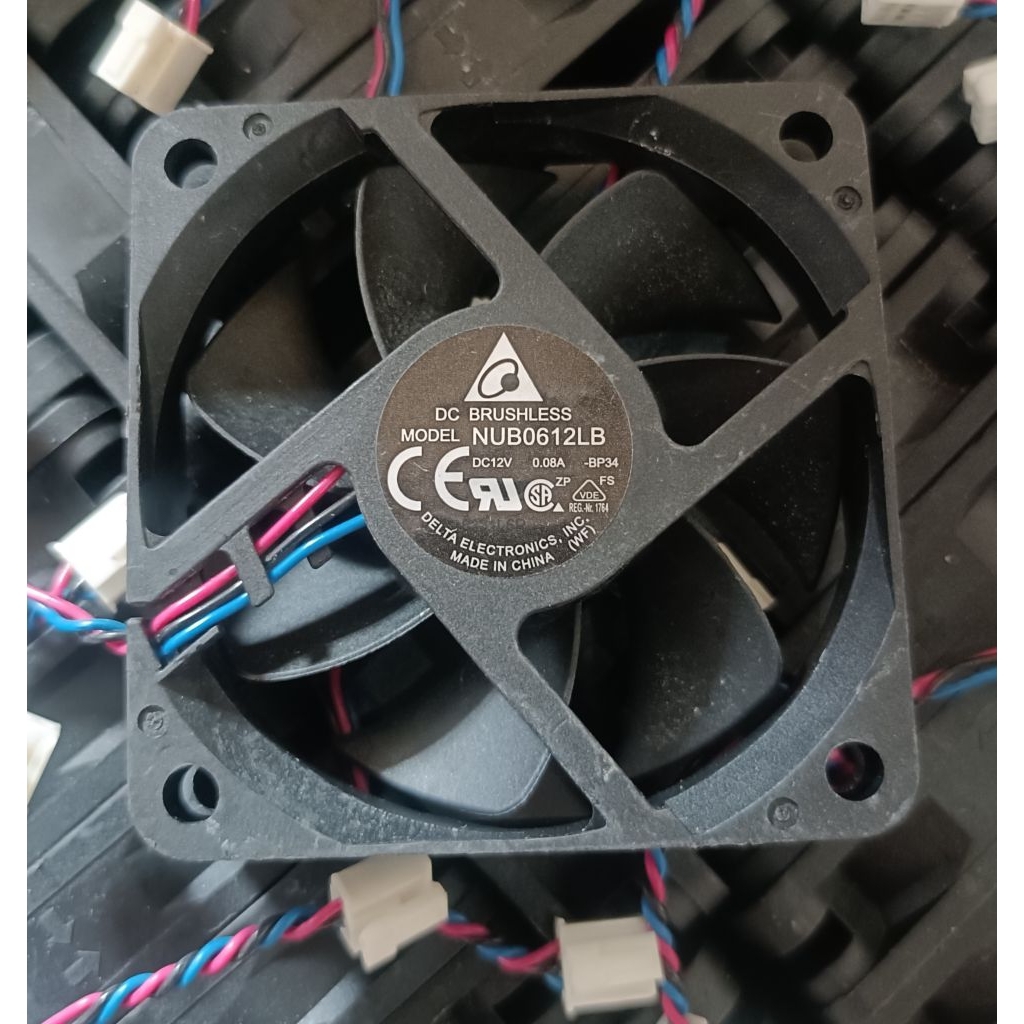 KİPAS FAN DC 6X6 12V 0.08A 3PİN TEBAL 1.5CM MERK DELTA