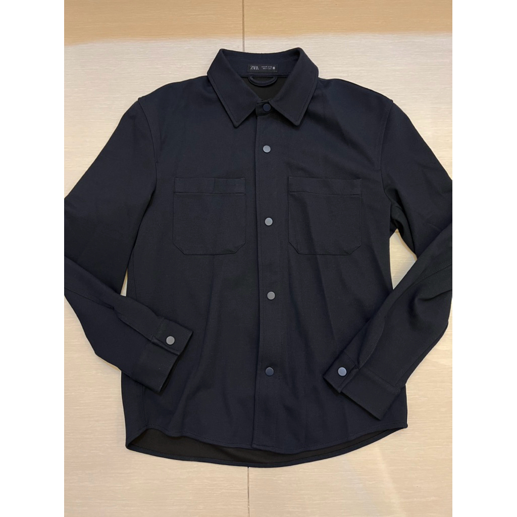 NEW ZARA Man Comfort Textured Overshirt size M