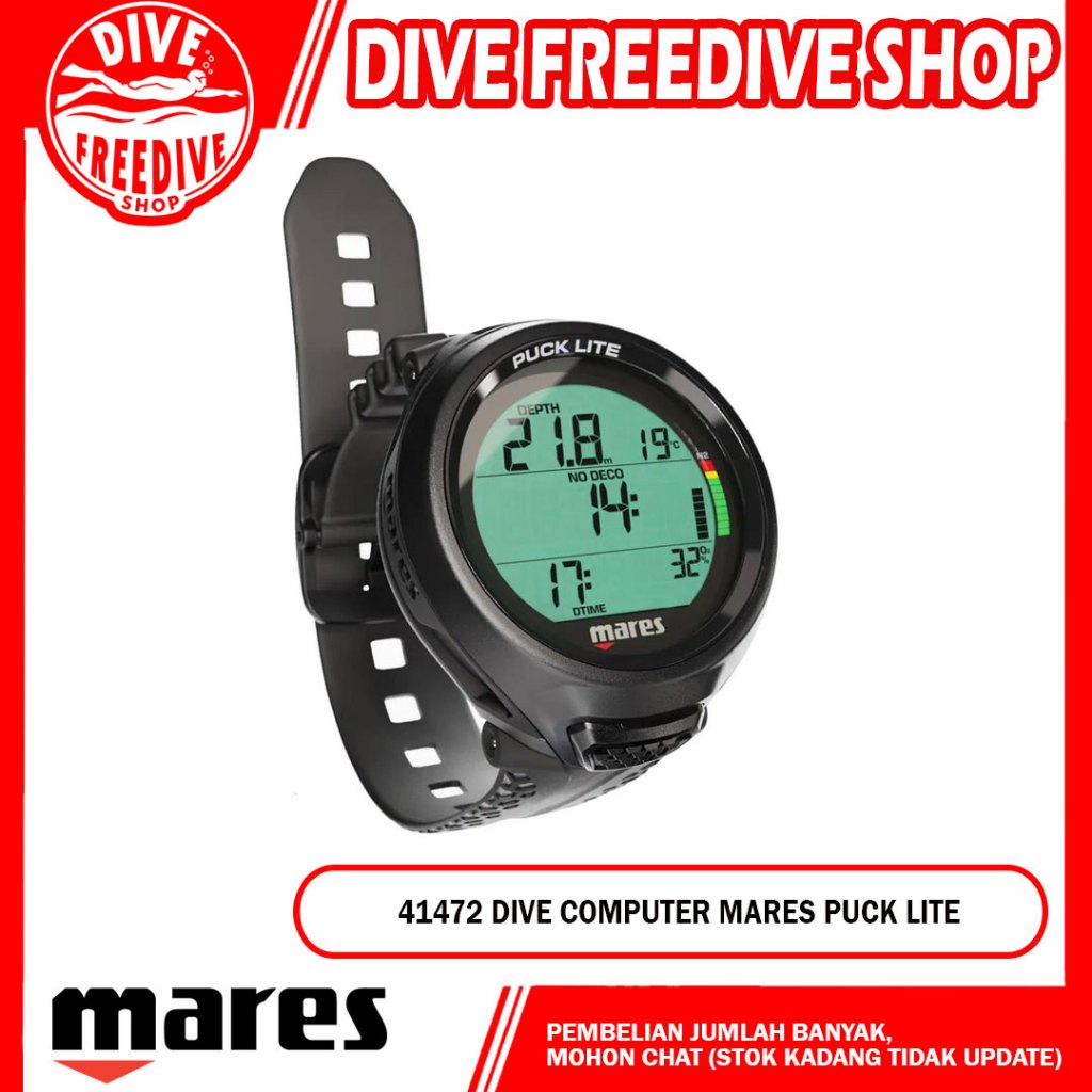 Dive Comp Computer Mares Puck Lite Jam Tangan Selam Underwater Smartwatch Scuba Diving Watch Dive