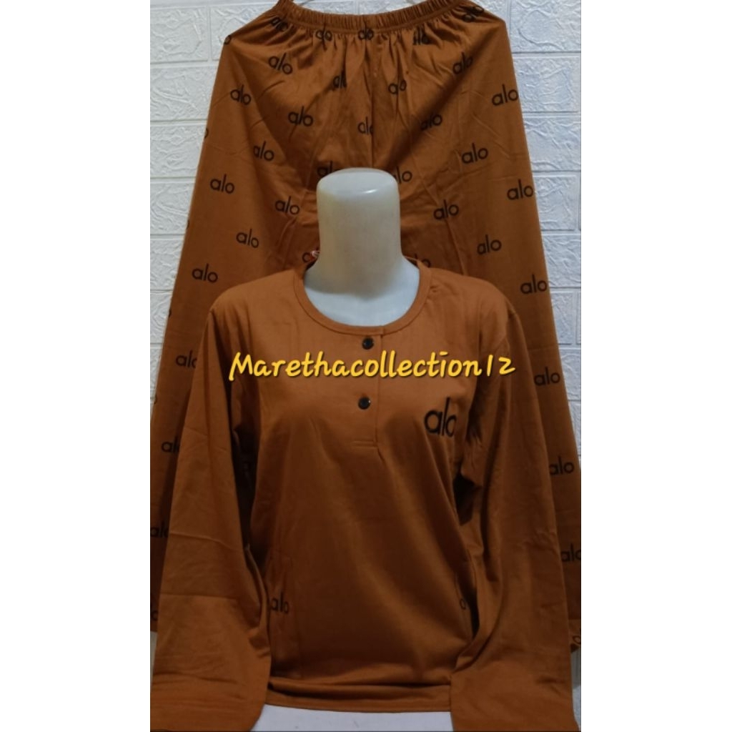 Babydoll AMRO PP standart Label merah / setelan PIYAMA  BABYDOLL AMRO lengan panjang celana panjang 