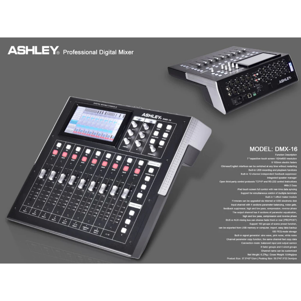 Mixer Digital Ashley DMX16 / DMX 16 - Original Garansi 1 tahun